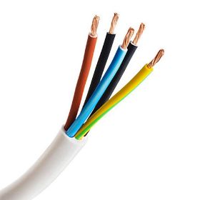 تصویر کابل برق 4 در 1 کولری ( سفید ) تکتم کابل البرز